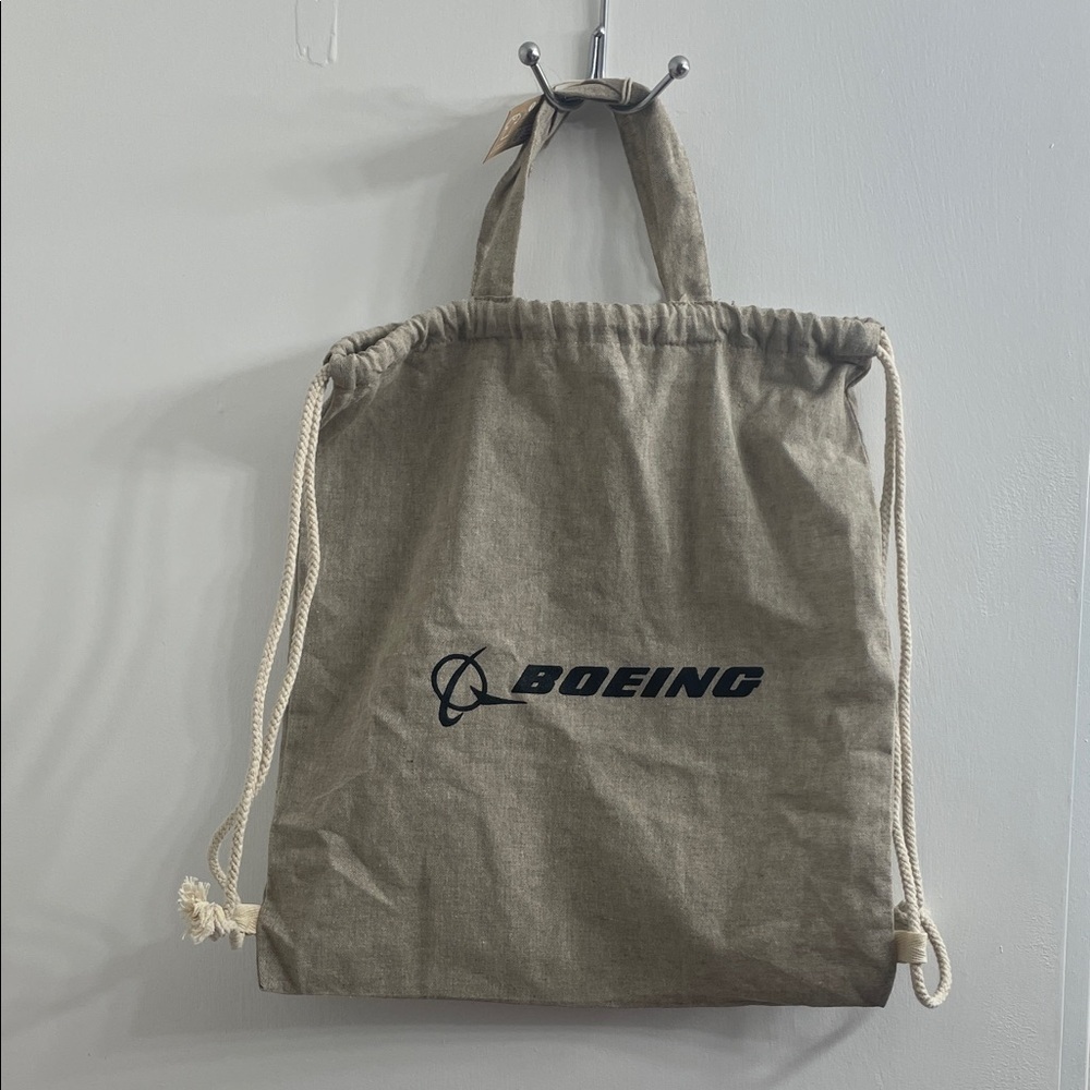 Boeing Tan Drawstring Backpack - Picture 4 of 5